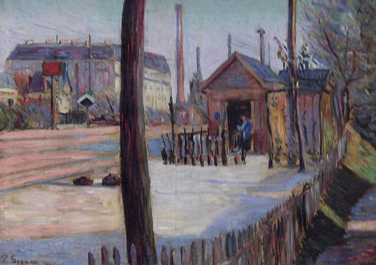 Paul Signac Railway junction near Bois Colombes